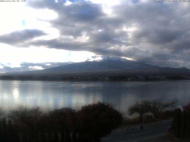 河口湖からの富士山