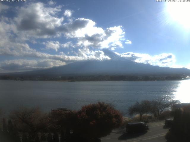 河口湖からの富士山