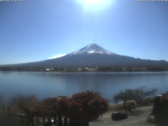 河口湖からの富士山