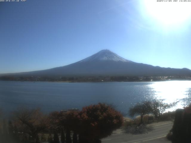 河口湖からの富士山