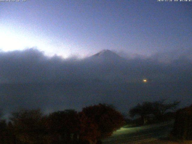 河口湖からの富士山