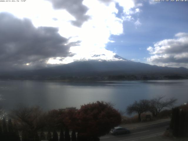 河口湖からの富士山