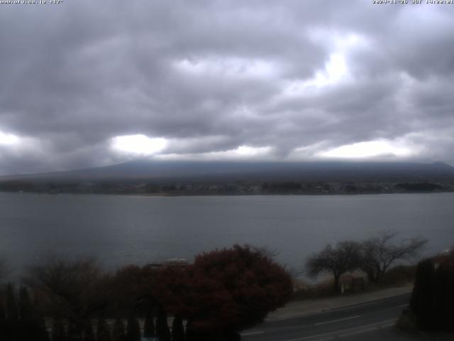 河口湖からの富士山