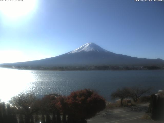 河口湖からの富士山