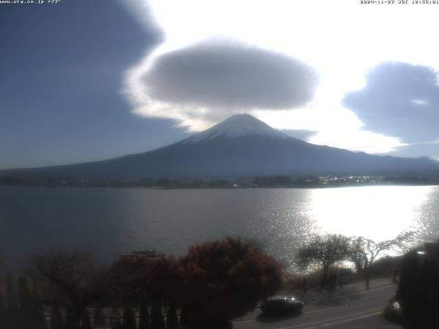 河口湖からの富士山