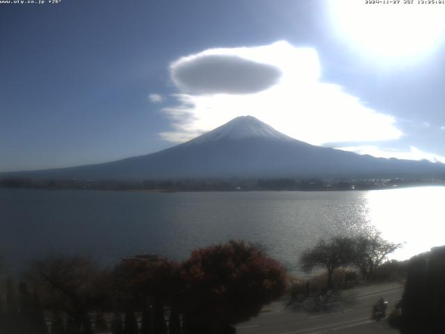 河口湖からの富士山