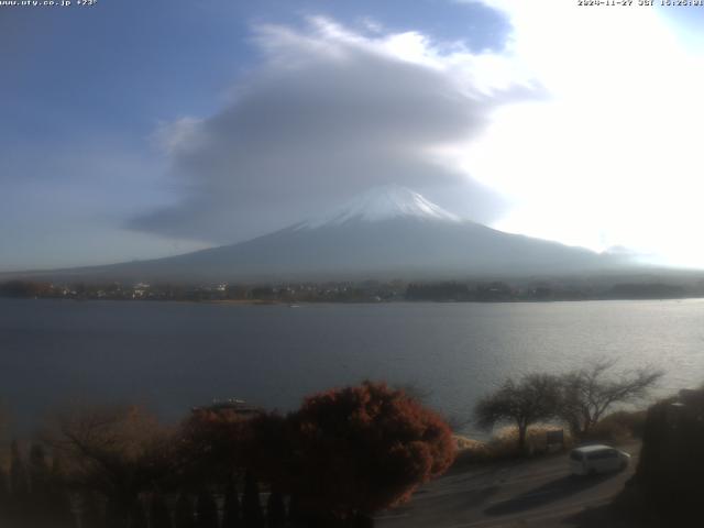 河口湖からの富士山