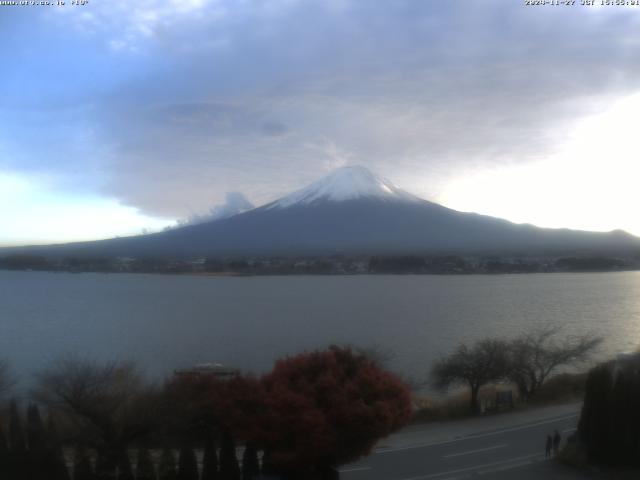 河口湖からの富士山