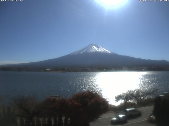 河口湖からの富士山