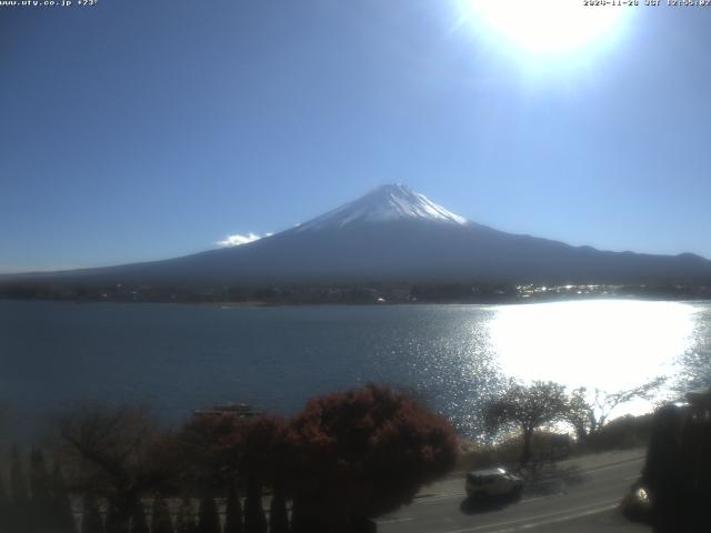 河口湖からの富士山