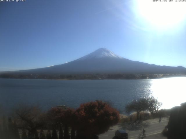 河口湖からの富士山