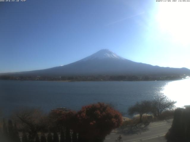 河口湖からの富士山