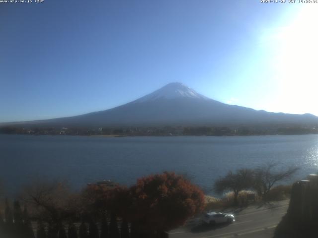 河口湖からの富士山