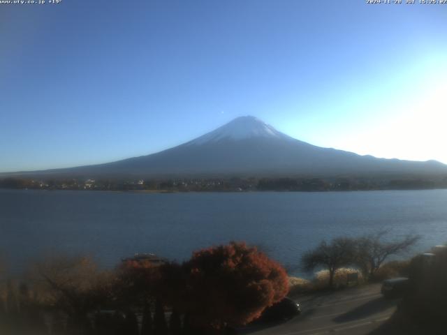 河口湖からの富士山