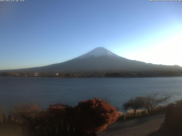 河口湖からの富士山