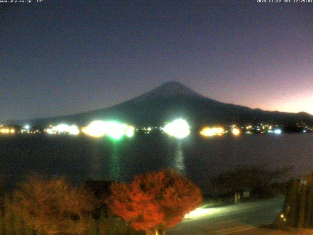 河口湖からの富士山