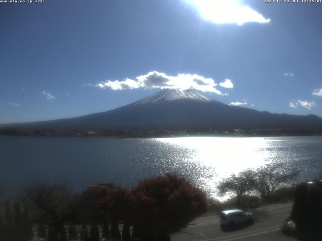 河口湖からの富士山