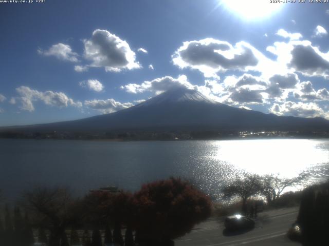 河口湖からの富士山