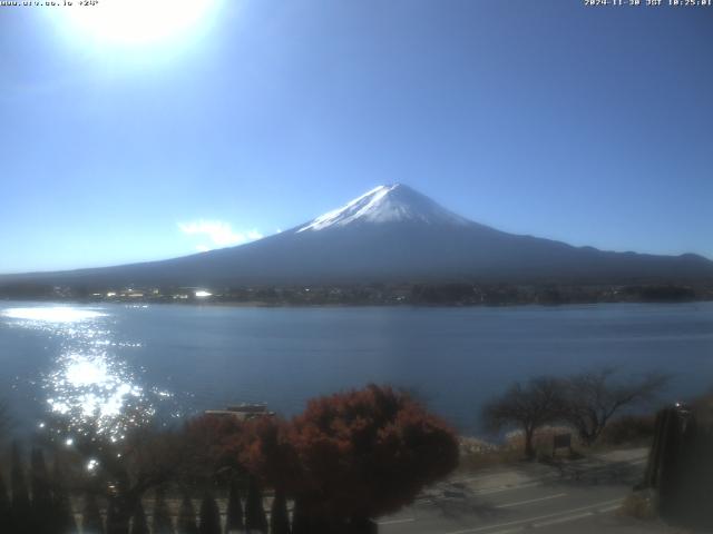 河口湖からの富士山