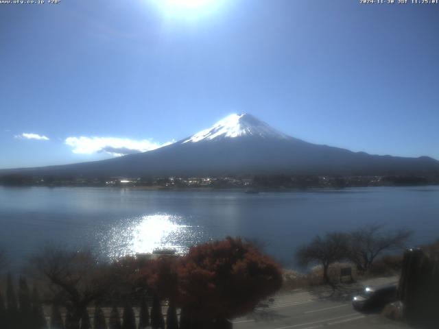 河口湖からの富士山