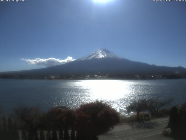 河口湖からの富士山