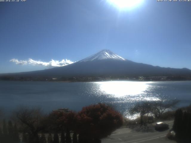 河口湖からの富士山