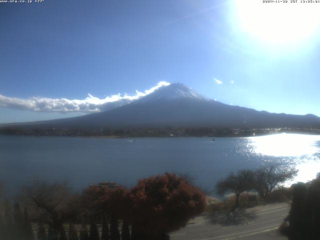 河口湖からの富士山