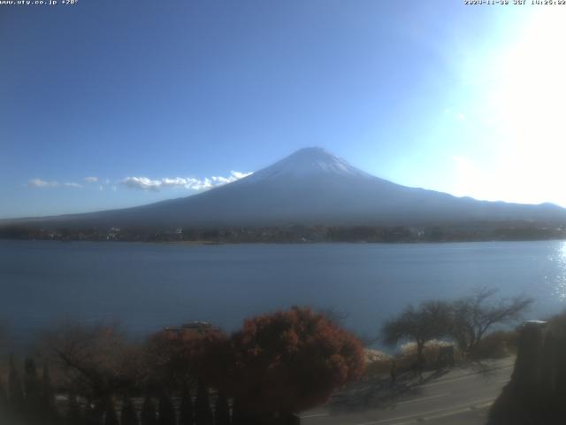 河口湖からの富士山