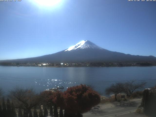 河口湖からの富士山