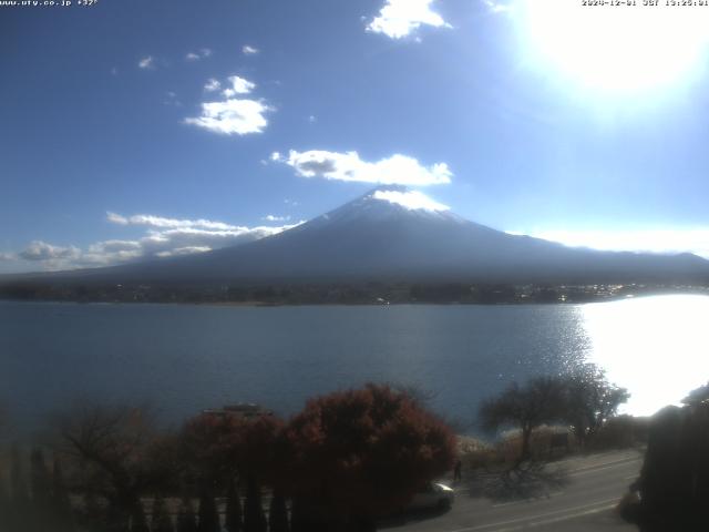 河口湖からの富士山