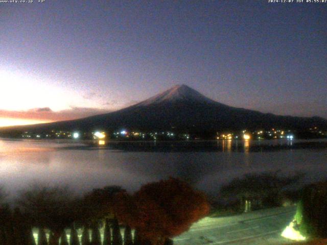 河口湖からの富士山