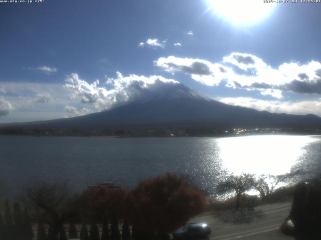 河口湖からの富士山