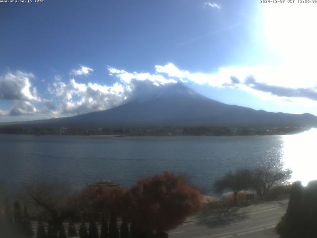 河口湖からの富士山