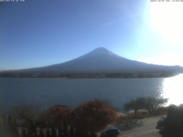 河口湖からの富士山