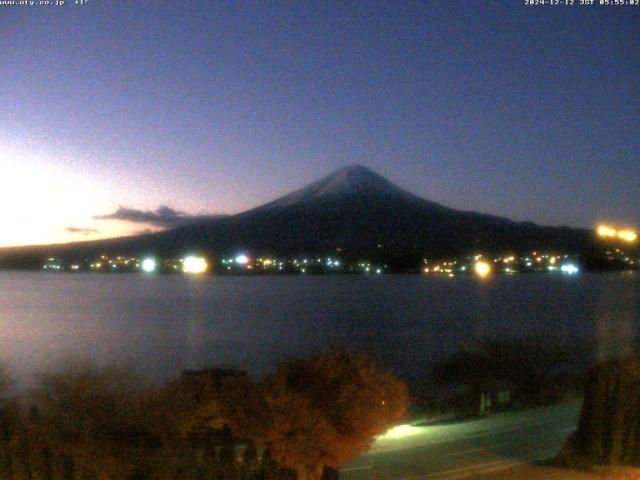 河口湖からの富士山