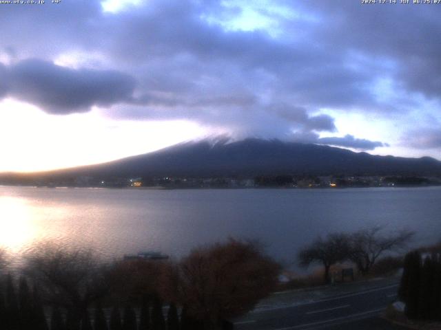 河口湖からの富士山