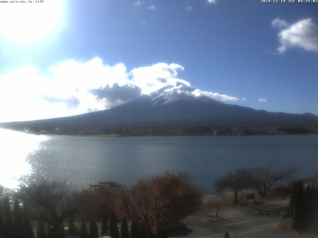 河口湖からの富士山