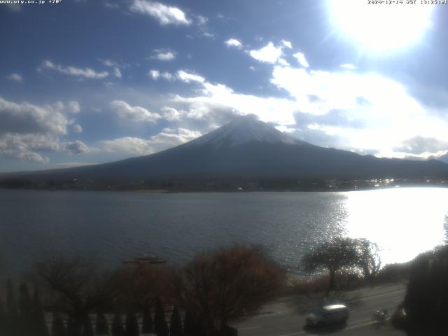 河口湖からの富士山