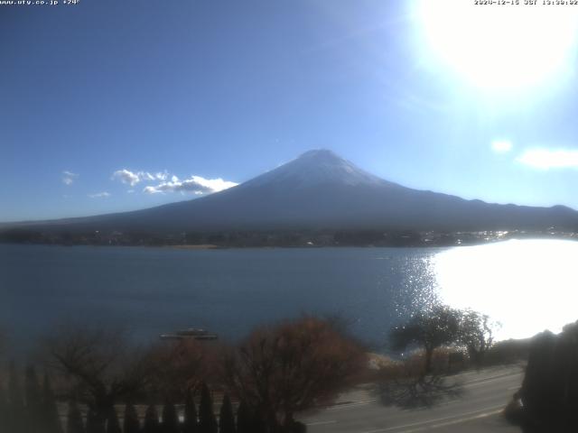 河口湖からの富士山