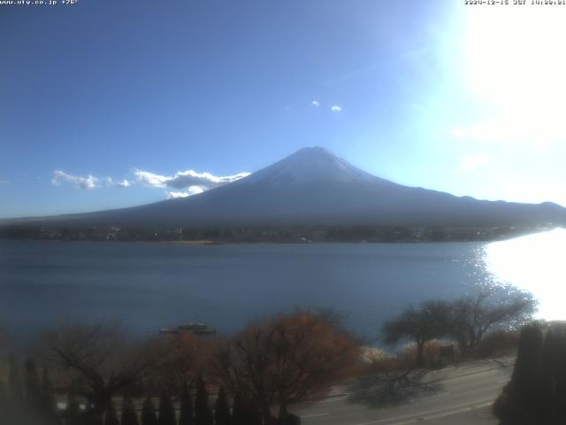 河口湖からの富士山