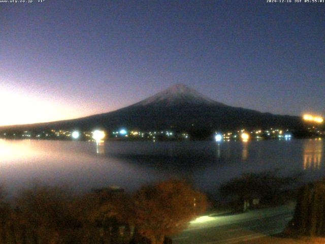 河口湖からの富士山