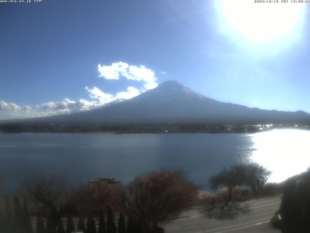 河口湖からの富士山