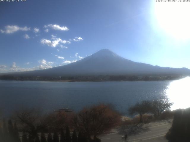 河口湖からの富士山