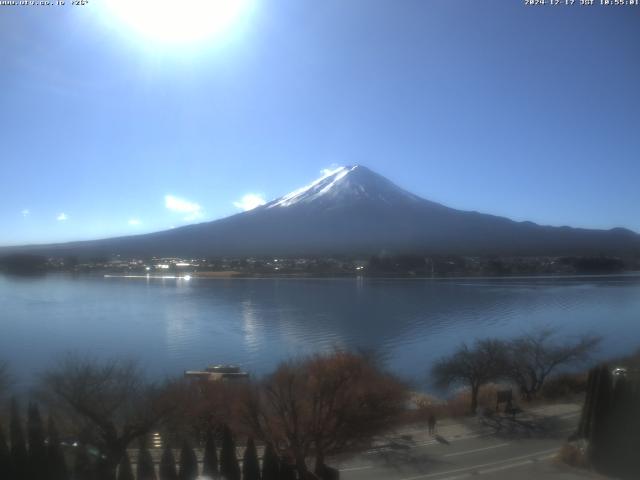 河口湖からの富士山