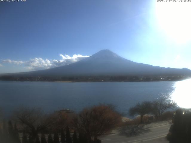 河口湖からの富士山