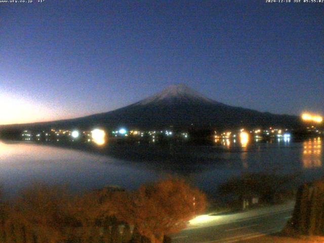 河口湖からの富士山