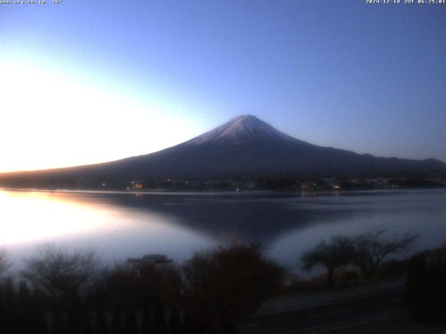 河口湖からの富士山