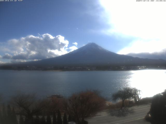 河口湖からの富士山