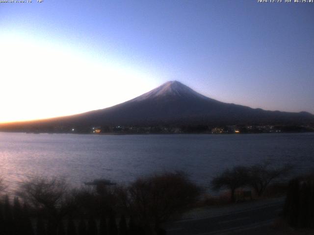 河口湖からの富士山