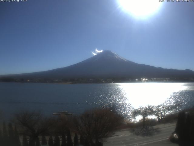 河口湖からの富士山